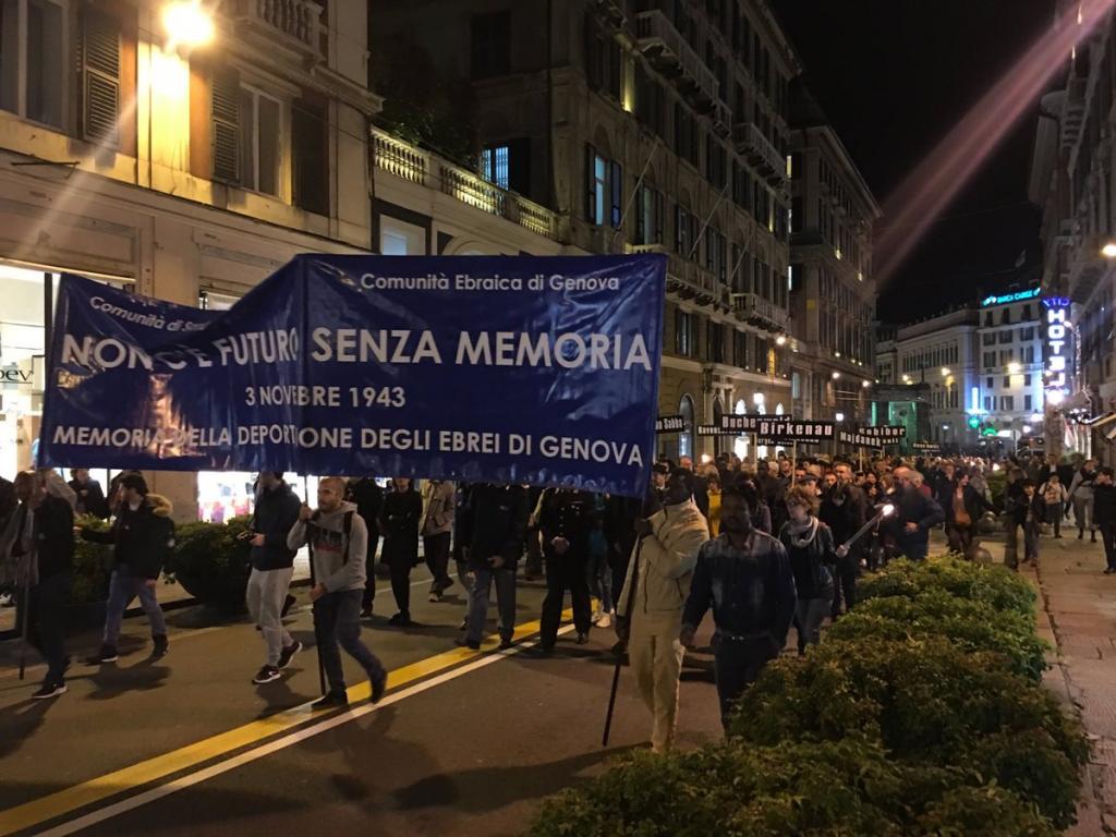 Marcia della memoria a Genova a 80 anni dalle leggi razziali