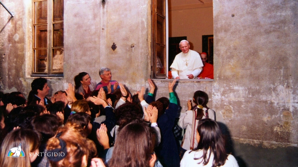 Il y a 30 ans, le 3 octobre 1993, Saint Jean-Paul II rendait visite à la Communauté de Sant'Egidio à Rome