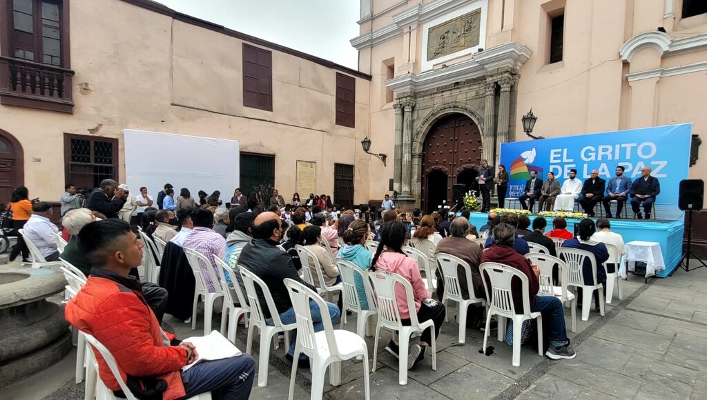 El Grito de la Paz también llega a Lima en Perú en nombre del diálogo entre diferentes religiones y culturas
