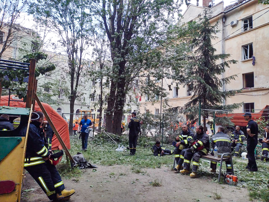 Ukraine: Sant'Egidio hilft im Lemberger Stadtviertel, das letzte Nacht von Rakteten beschossen wurde