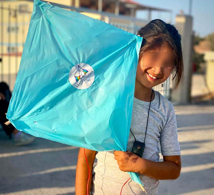 Els estels que fan volar els nens afganesos de Lesbos són una senyal d'esperança per tancar la missió d'estiu de Sant'Egidio