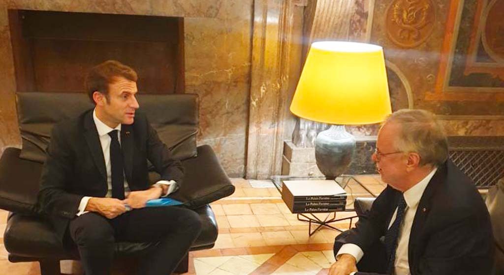 France: rencontre au Palais Farnèse avec le Président Macron