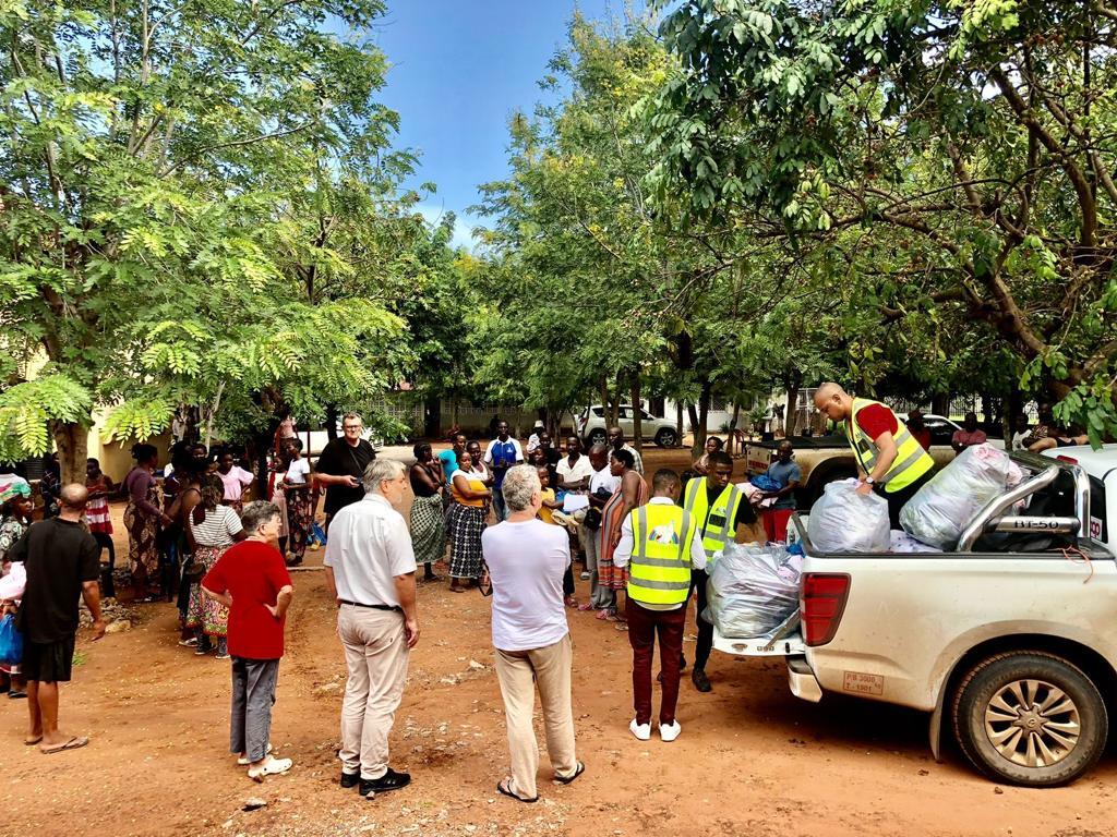 As fortes cheias atingiram a região a sul de Maputo, Moçambique. A ajuda de Sant'Egidio à população afectada
