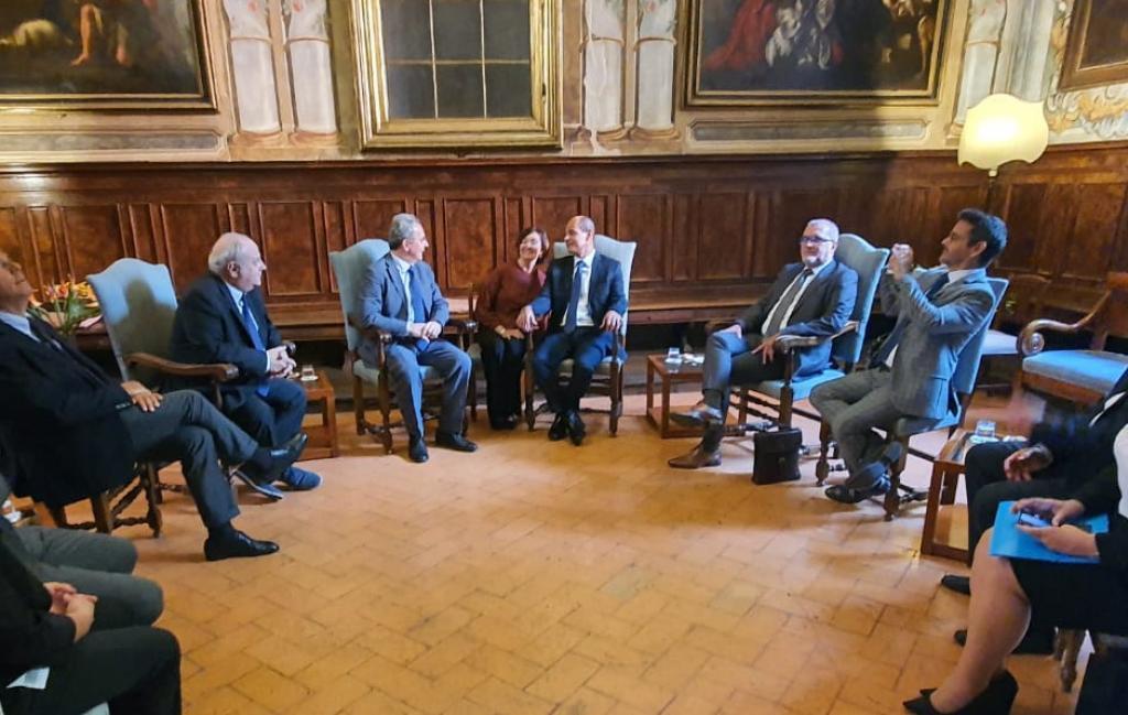 Il viceministro degli Affari Esteri di Cuba visita Sant'Egidio e incontra il presidente Marco Impagliazzo