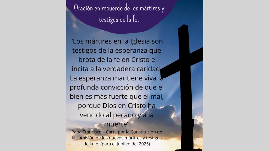 Preghiera a Buenos Aires in memoria dei martiri e testimoni della fede. Iglesia de Santa Julia, 7 maggio ore 19:30