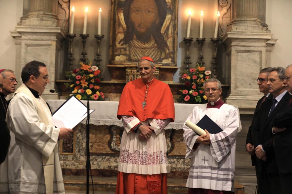 Llamamiento del cardenal Zuppi tras haber recibido en Roma el título de Sant’Egidio: 