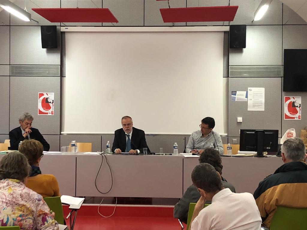 Andrea Riccardi intervenes in a colloquium on Olivier Clément and visits the tomb of Sant'Egidio, the Saint who has given his name to the Community