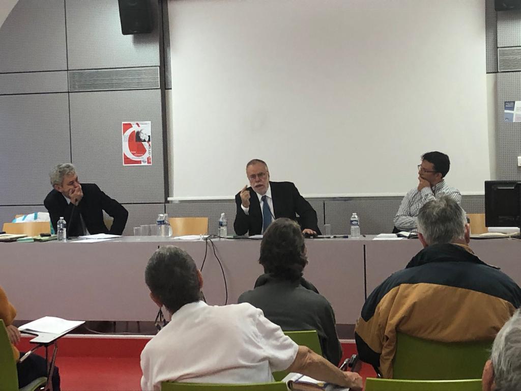 Andrea Riccardi intervenes in a colloquium on Olivier Clément and visits the tomb of Sant'Egidio, the Saint who has given his name to the Community