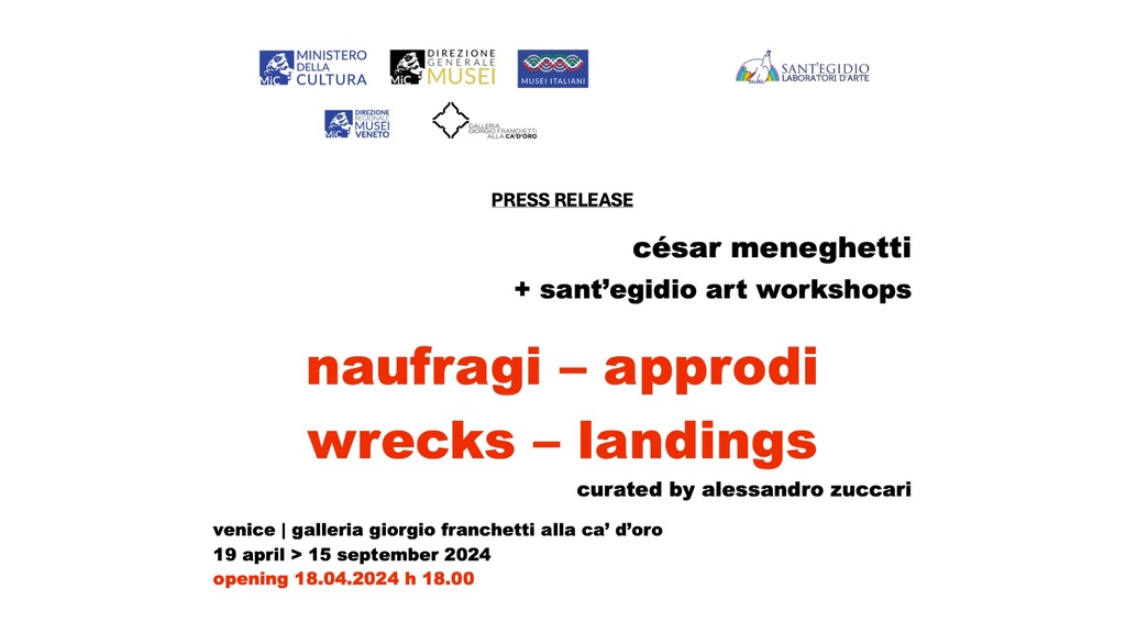 Memory and Hope Meet in Venice: Opening of the Exhibition "WRECKS – LANDINGS" by César Meneghetti and the Sant'Egidio Community Art Workshops