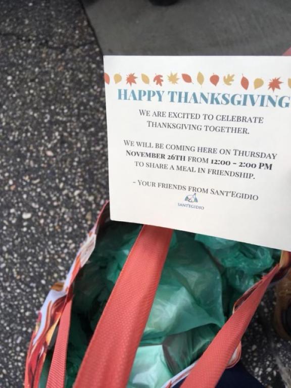 Thanksgiving der Solidarität in New York: Feier von Sant'Egidio auf der Straße mit den Homeless