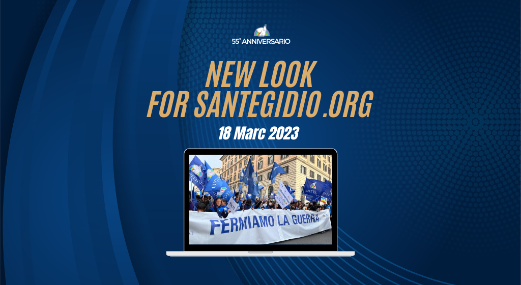 New look for Sant'Egidio website. Online on 18 March