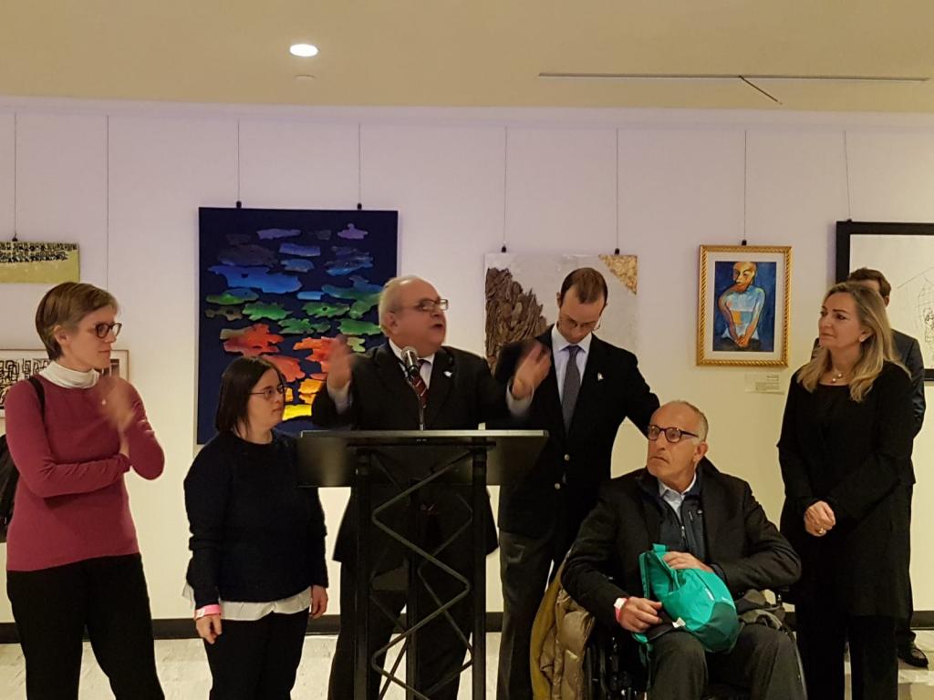 The Exhibit “the Art of Living Together” ended yesterday at the United Nations. Next stop: Italian Consulate in New York