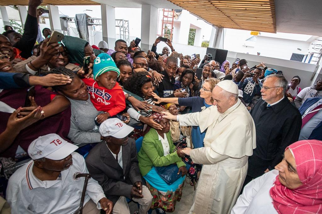 Mosambik, Papst Franziskus im DREAM-Zentrum von Sant’Egidio: „Hier wird das Gleichnis vom barmherzigen Samariter Wirklichkeit“