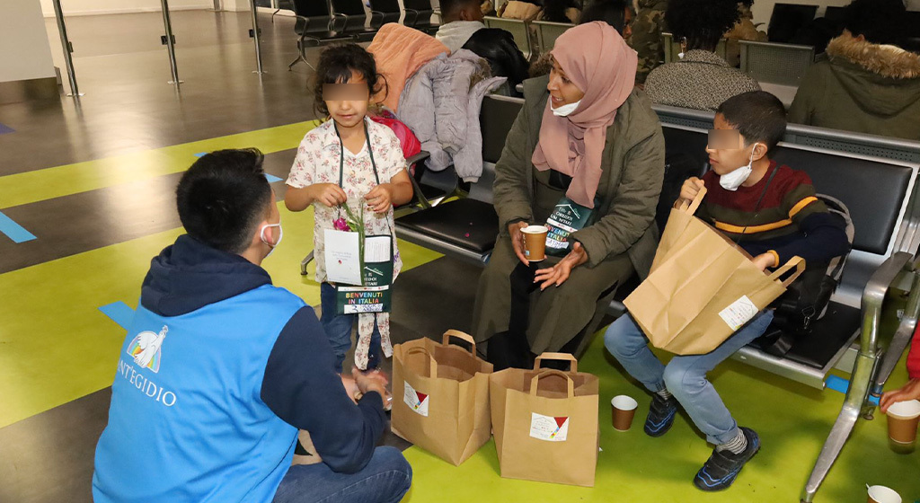 Humanitarian corridors: 42 refugees from the Horn of Africa and Yemen landed at Fiumicino this morning