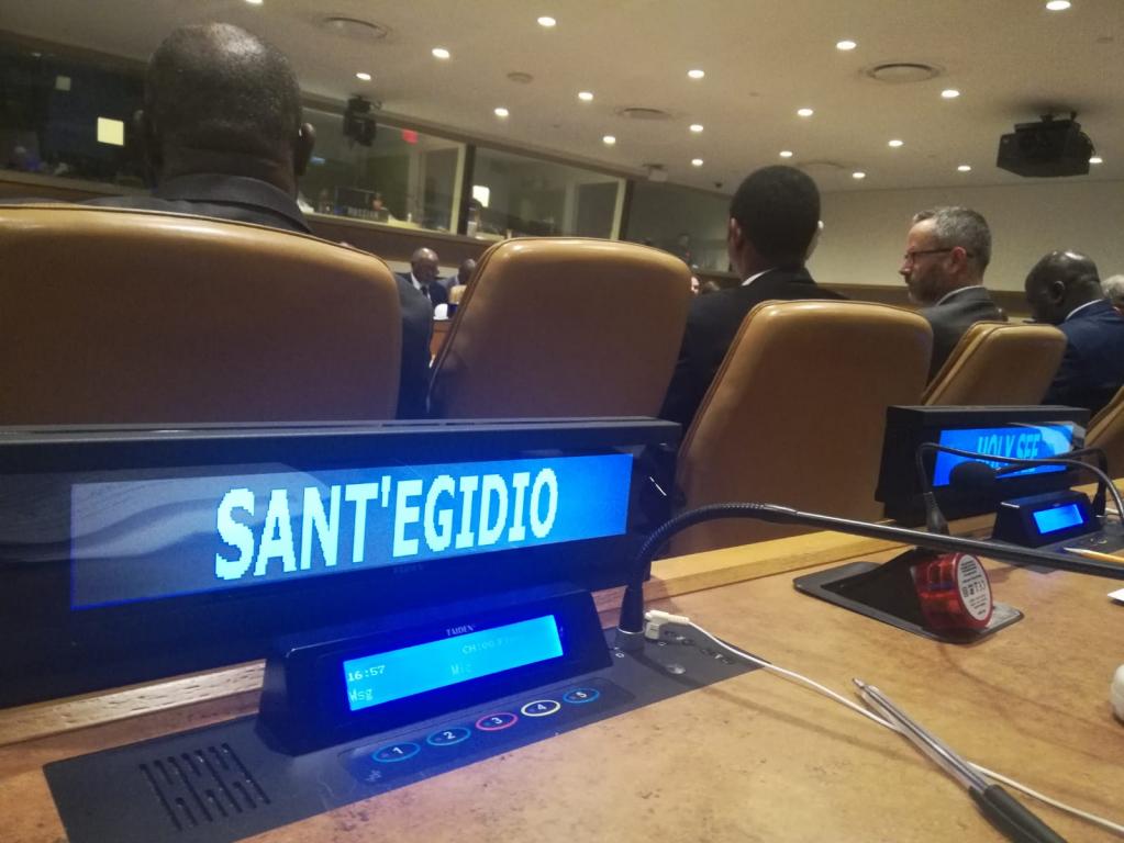 Une délégation de la Communauté de Sant’Egidio participe à l’Assemblée générale des Nations Unies à New York