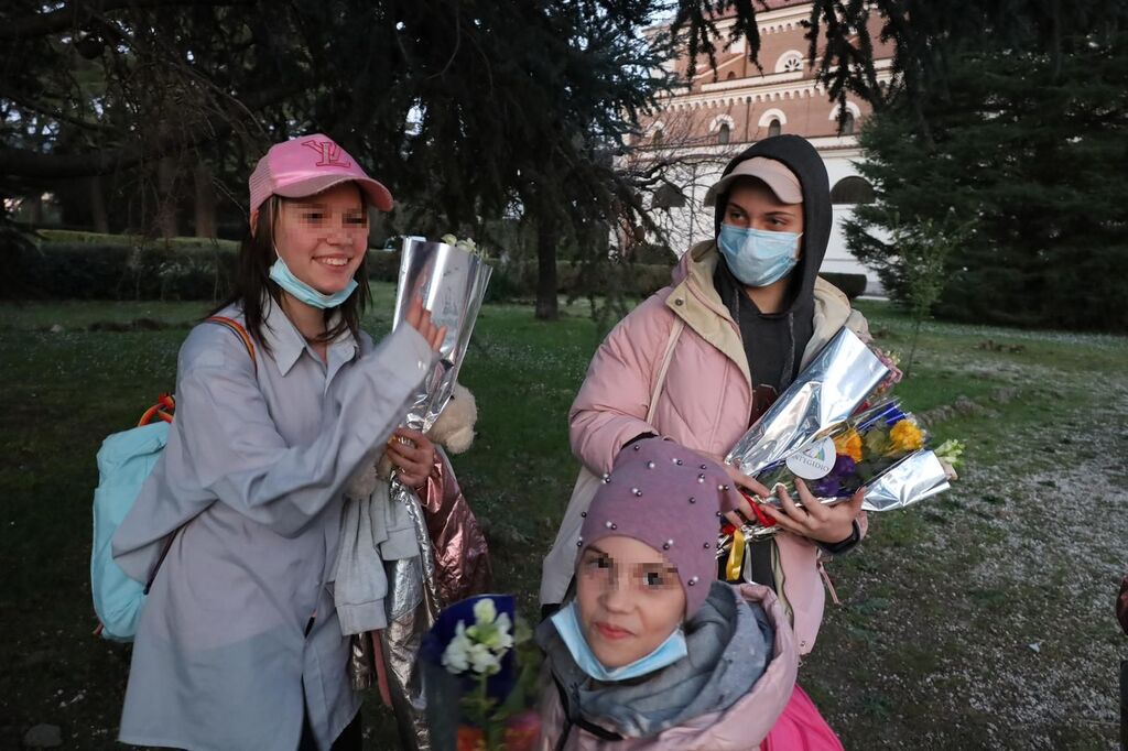 A group of mothers with children arrived in Grottaferrata, near Rome: saved with the help of the Community in Ukraine