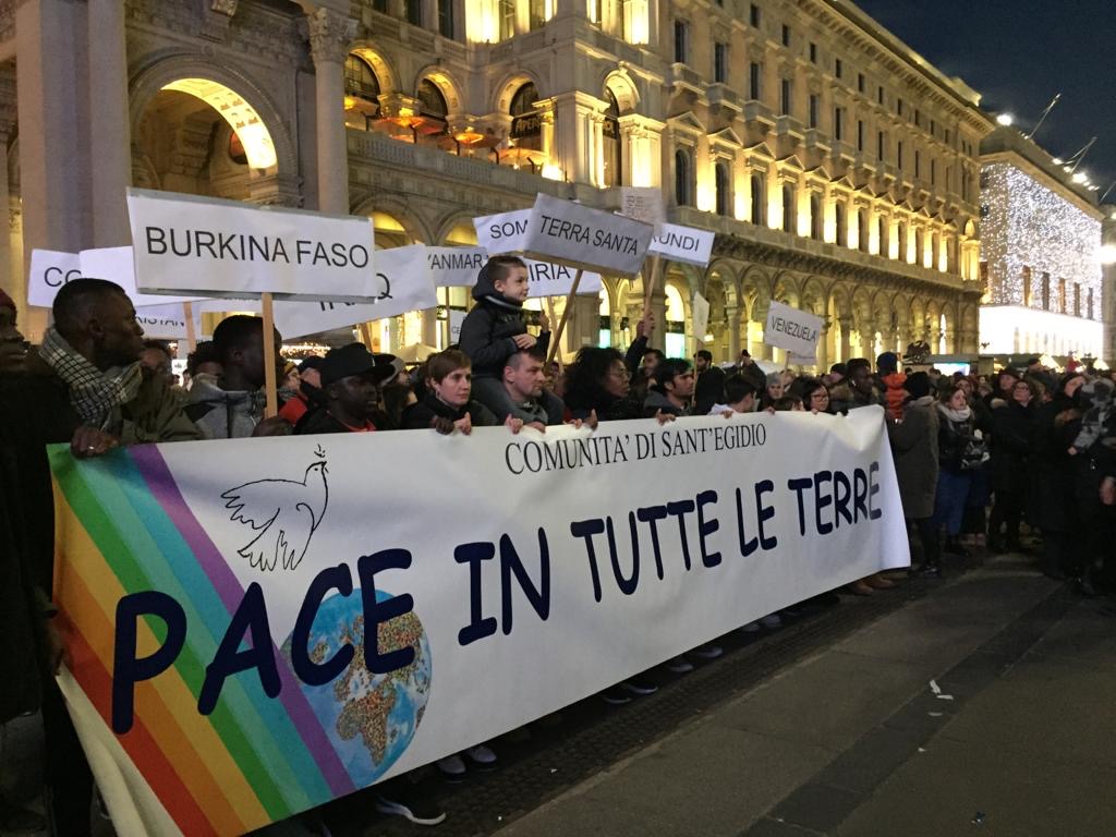 Milano, La Marcia per la pace e gli auguri di Delpini