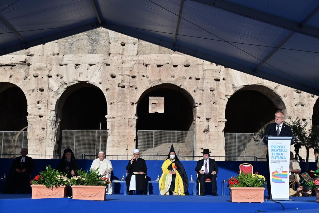 All'iniziativa di Sant'Egidio il patriarca Bartolomeo, il grande imam al-Tayyeb, il rabbino Goldschmidt