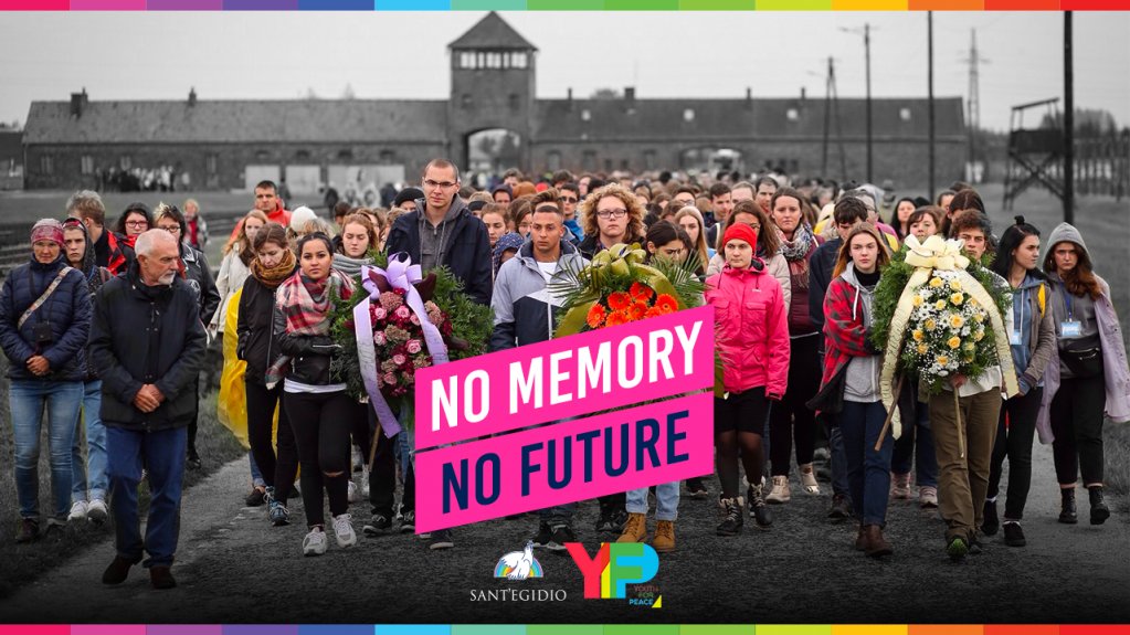 Mille giovani "pellegrini" nel lager di Auschwitz per dire no al razzismo e alla xenofobia in Europa