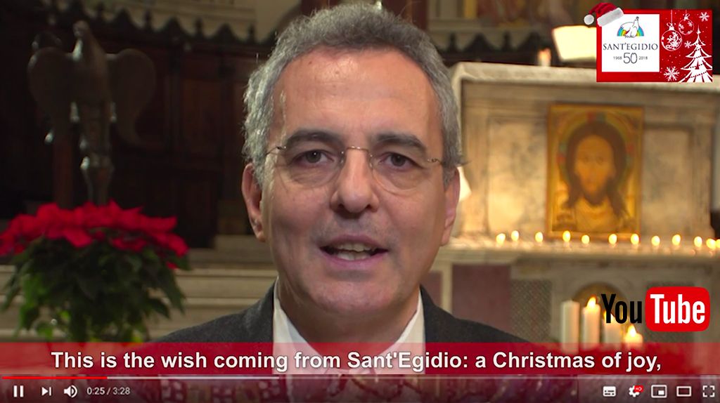 Immagini Natale You Tube.May Peace And Joy Be Everyone S Future Merry Christmas From The Community Of Sant Egidio News Community Of Sant Egidio