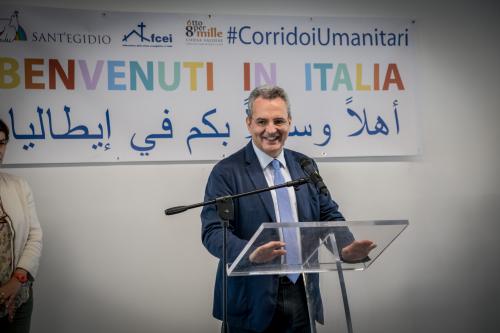 Arrivo dei corridoi Umanitari del 27 giugno 2019 a Roma