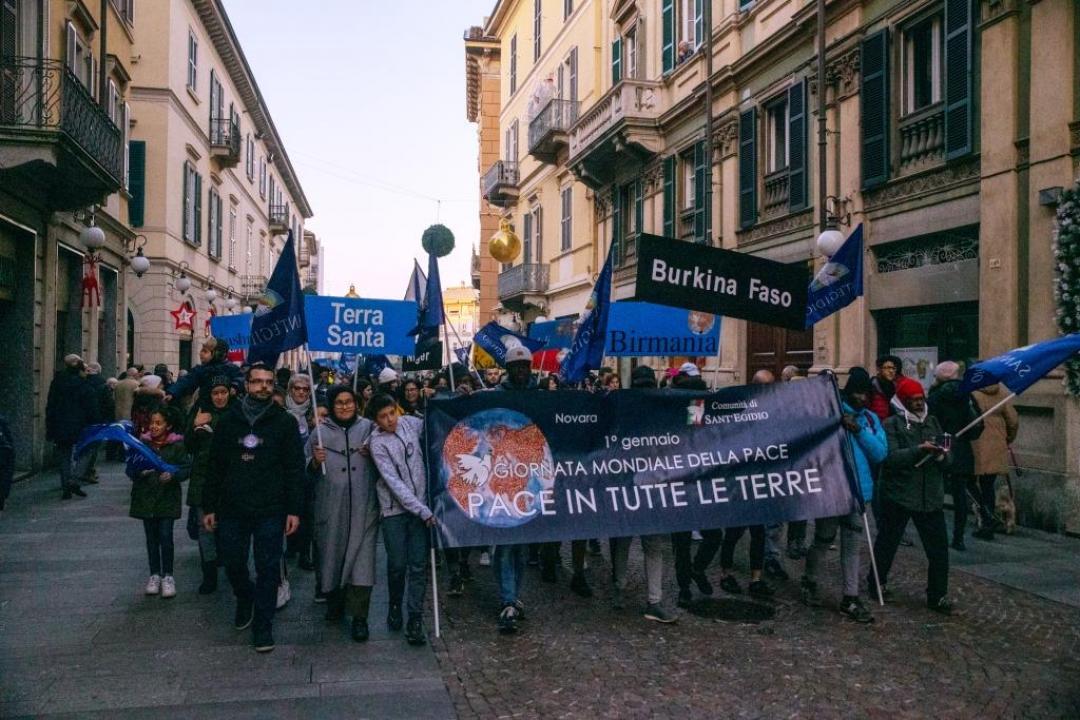 NOVARA (ITALIA) - La marcia Pace in tutte le terre 2020