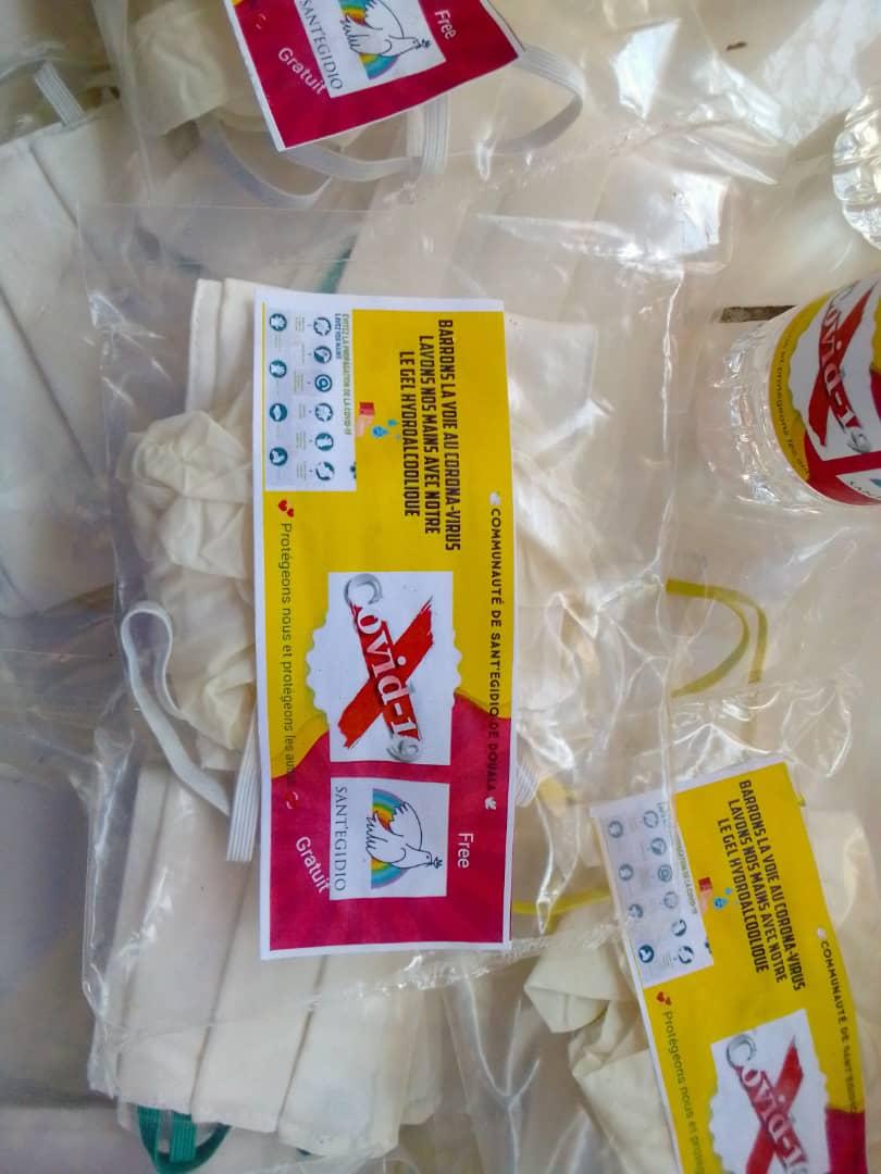 CAMERUN (Douala): consegna di gel, mascherine e generi alimentari