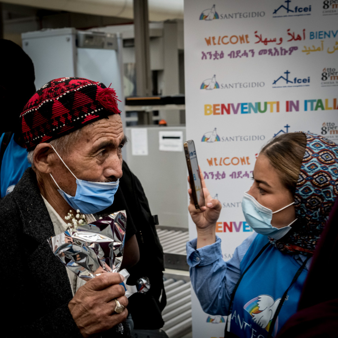 Roma 27 luglio 2022 - Nuovo arrivo dei corridoi umanitari dall'Aghanistan 