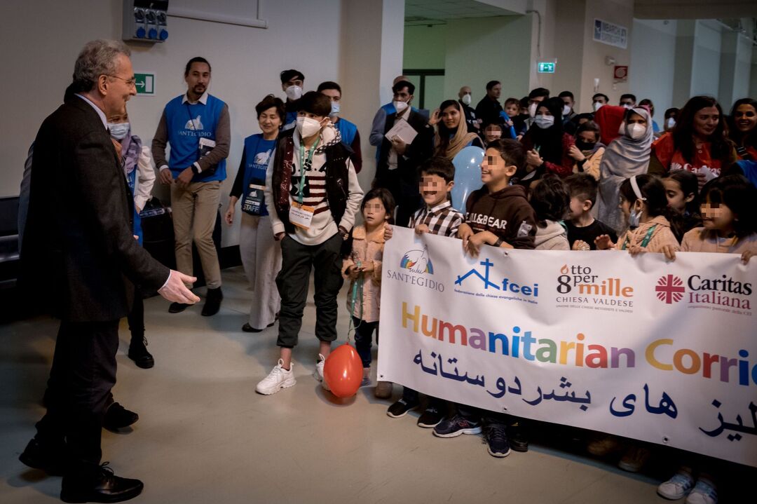 Nuovo arrivo dei corridoi umanitari dall'Afghanistan (24 novembre 2022)