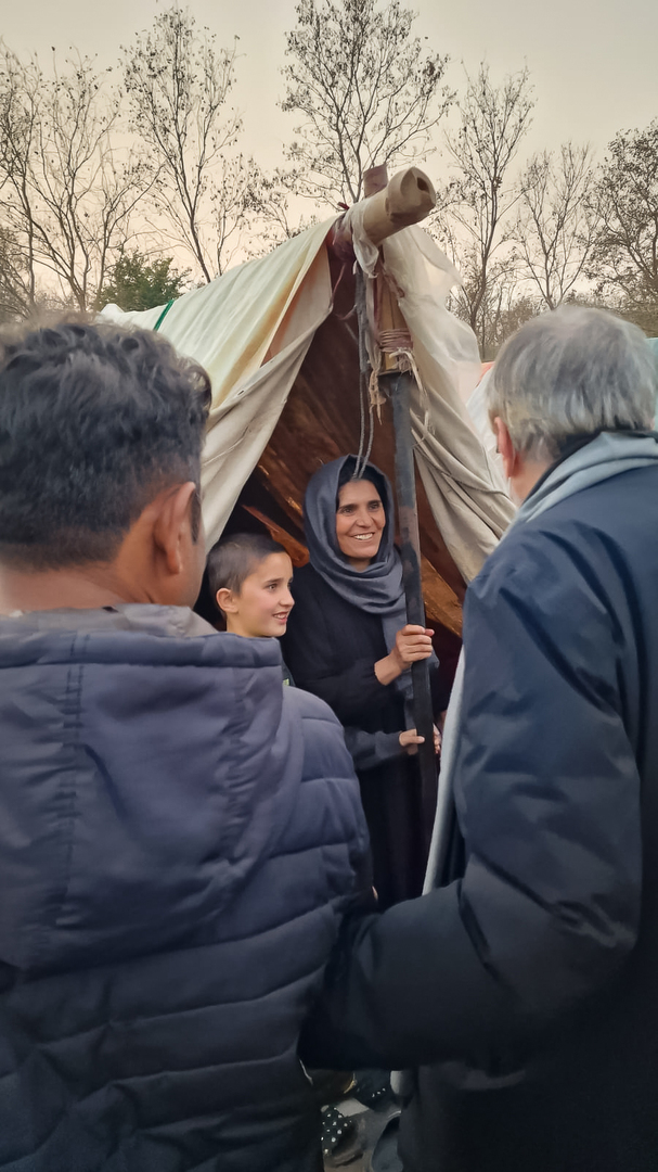Visita di Andrea Riccardi al campo profughi di Islamabad