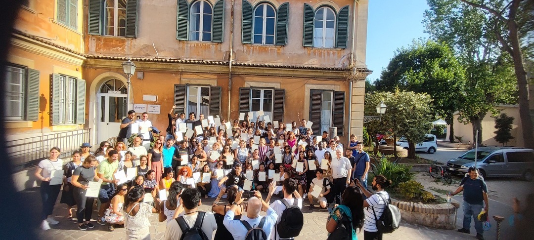 Roma: La consegna dei diplomi della scuola di lingua e cultura italiana di Sant'Egidio